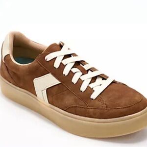 Dr. Scholl's Tan and Cream Madison Lace Sneakers